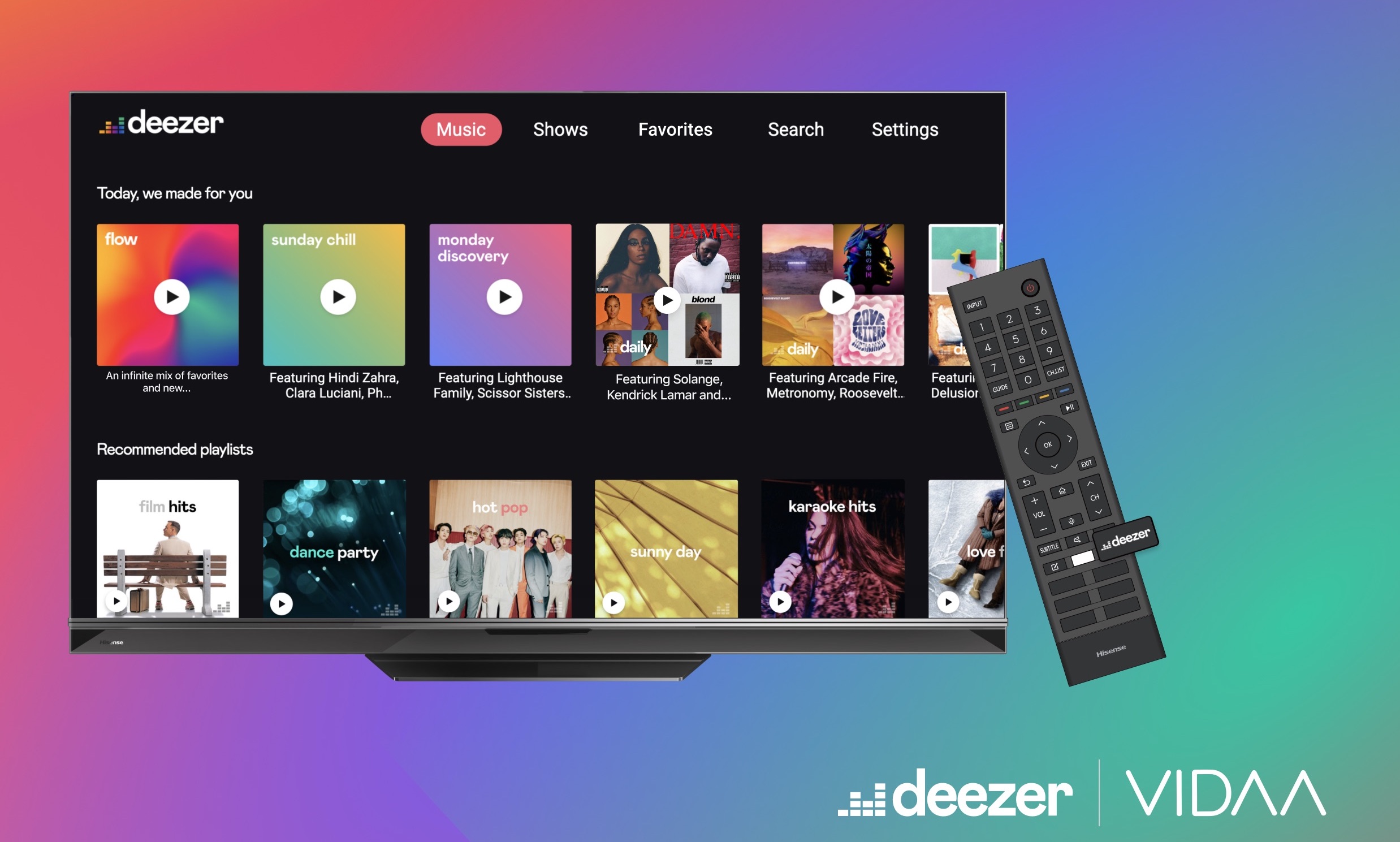 Deezer Vidaa TV